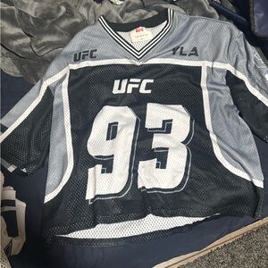 YoungLA Black and Gray UFC Jersey
